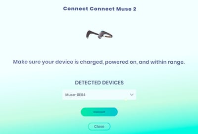 Connect Muse 2 confirm