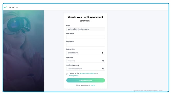 Create Account Form