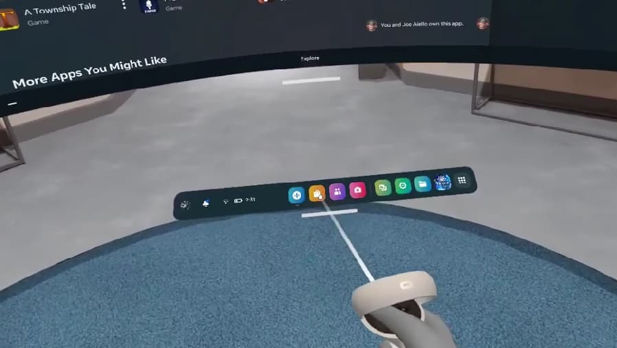 Open the App store on your Quest