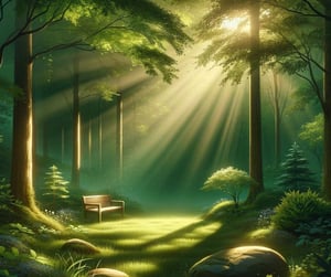 Forest Clearing Anxiety Meditation Script Graphic