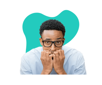 Graphic of Man Stressed Out