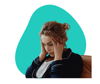 Woman with Anxiety Graphic