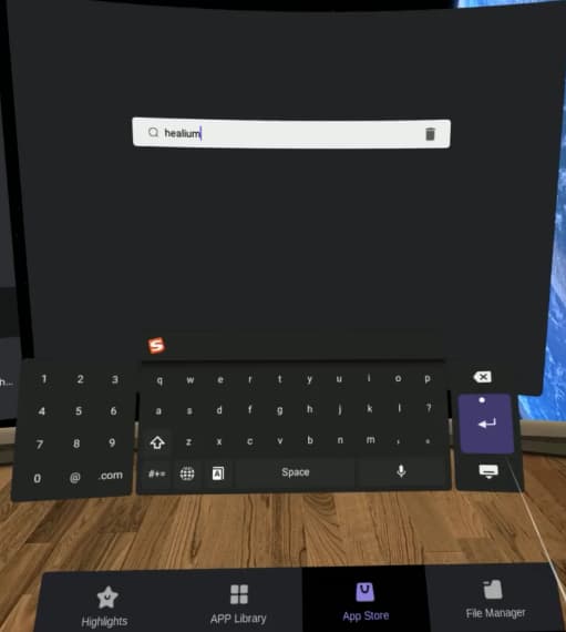 Type in “HEALIUM”