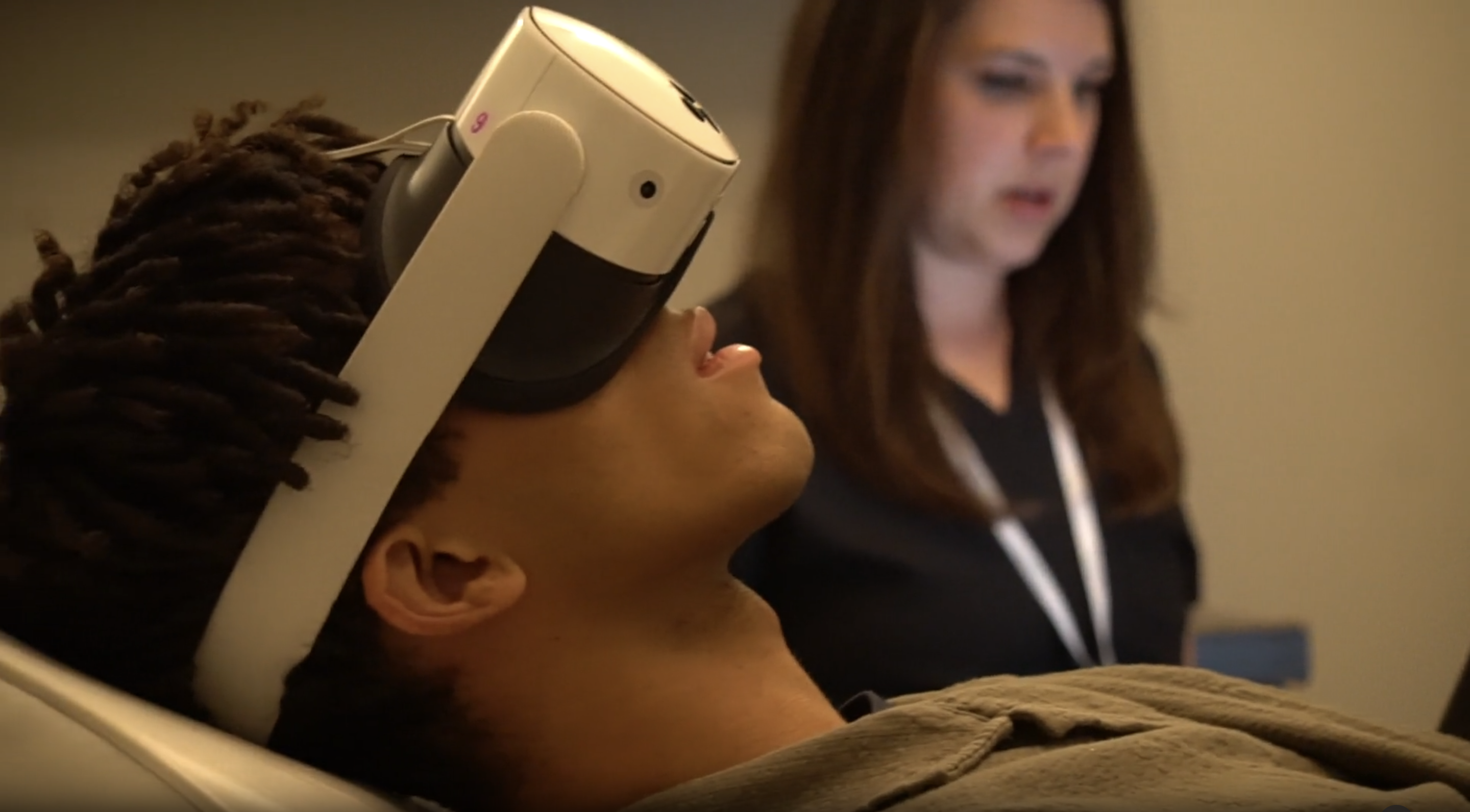 Kristian, Lydia in Background, Clinic