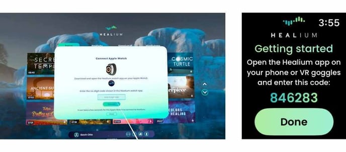Pairing VR + Apple Watch