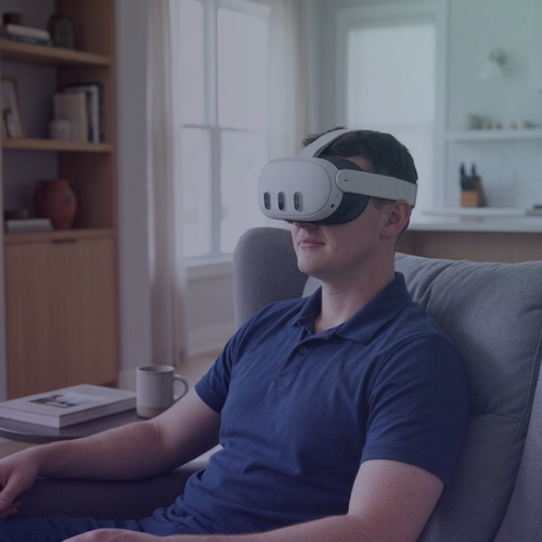 Veteran using Healium at home