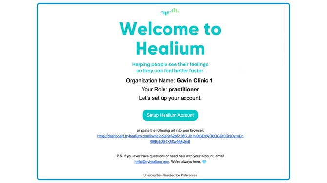 Welcome Email