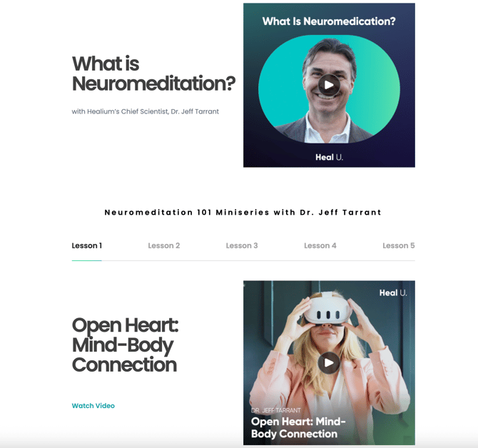 Heal U (Dashboard View)