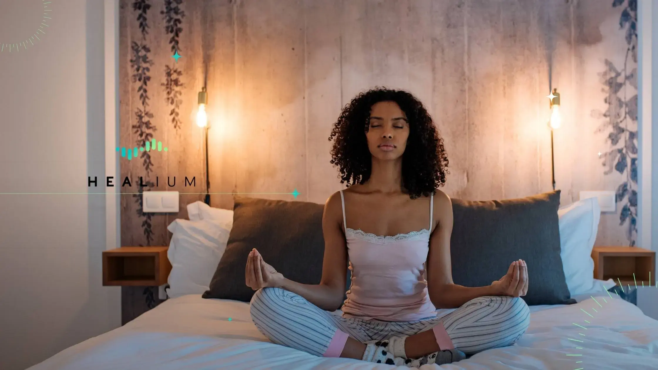 Meditating in bed