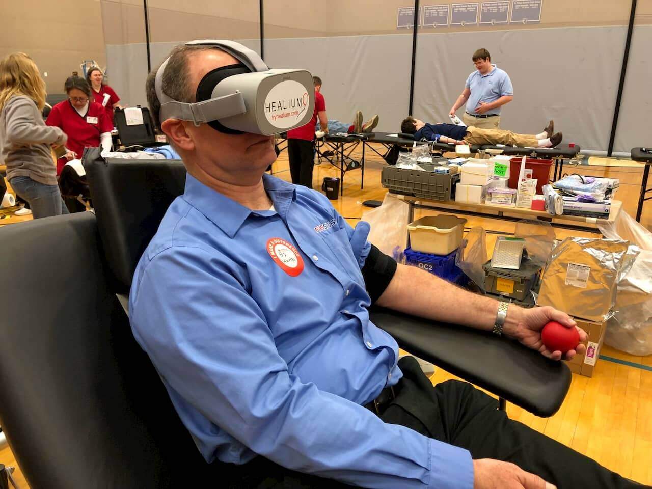 VR Changes Mood Before Blood Donations