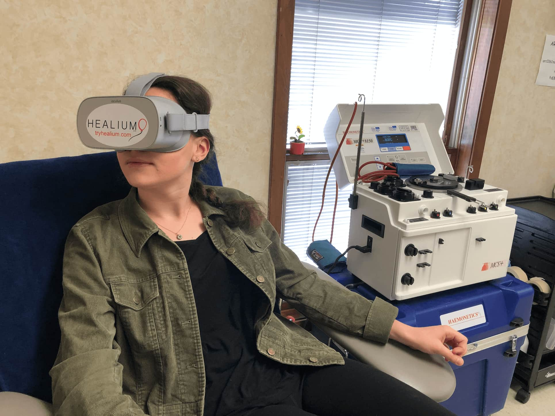 VR Changes Mood Before Blood Donations